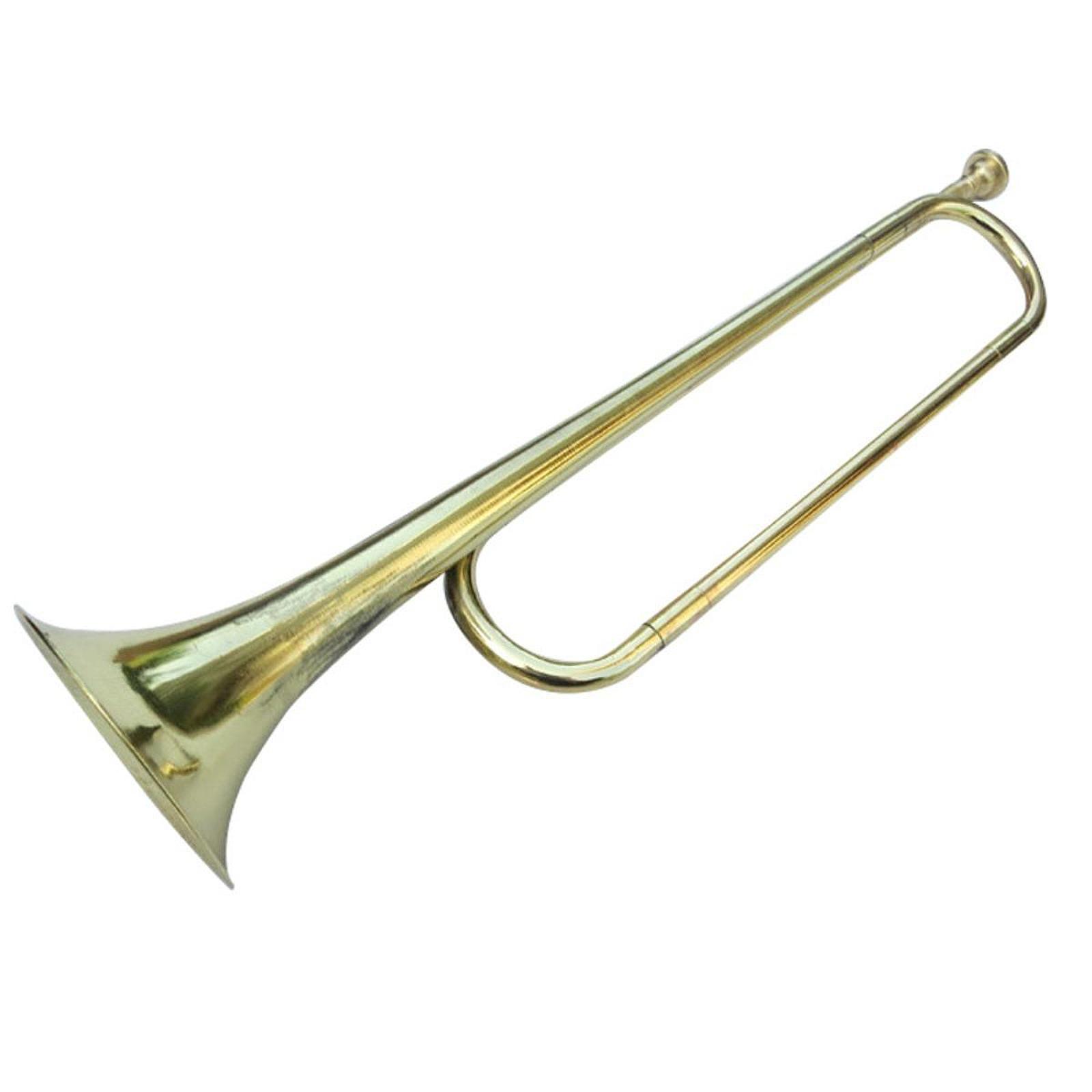Musical Instrument Bugle - Elegancka trąbka C z polerowanego mosiądzu,