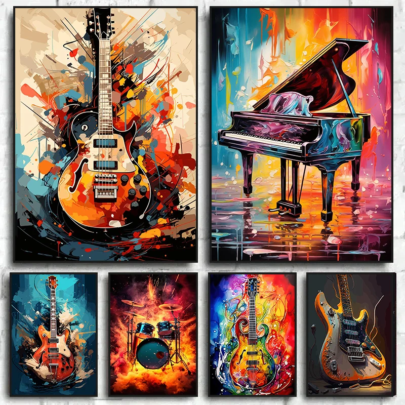 Abstrakcyjne Kolorowe Sztuka M – Picture Of Musical Instrument recenzja i cena