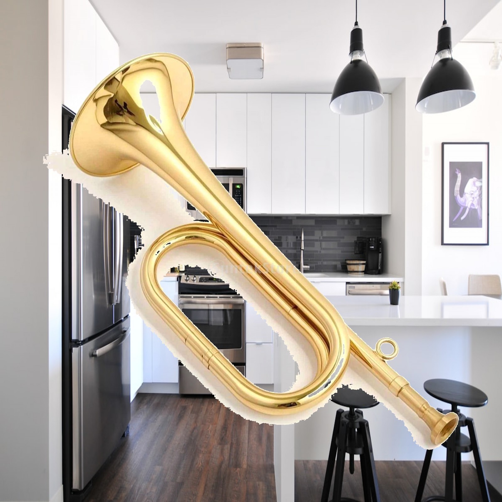 Mini mosiężny instrument muzyc – Musical Instrument Bugle recenzja i cena